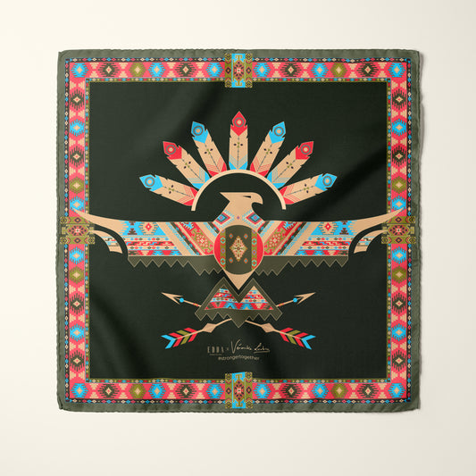 Aigle puissant  - 90 x 90